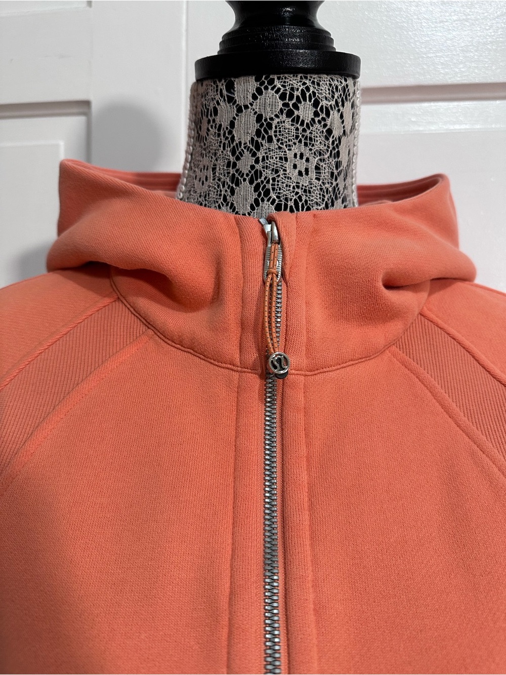 Lululemon Scuba Oversized Half-Zip Hoodie Sz XS/S Orange $138 - Picture 3 of 8